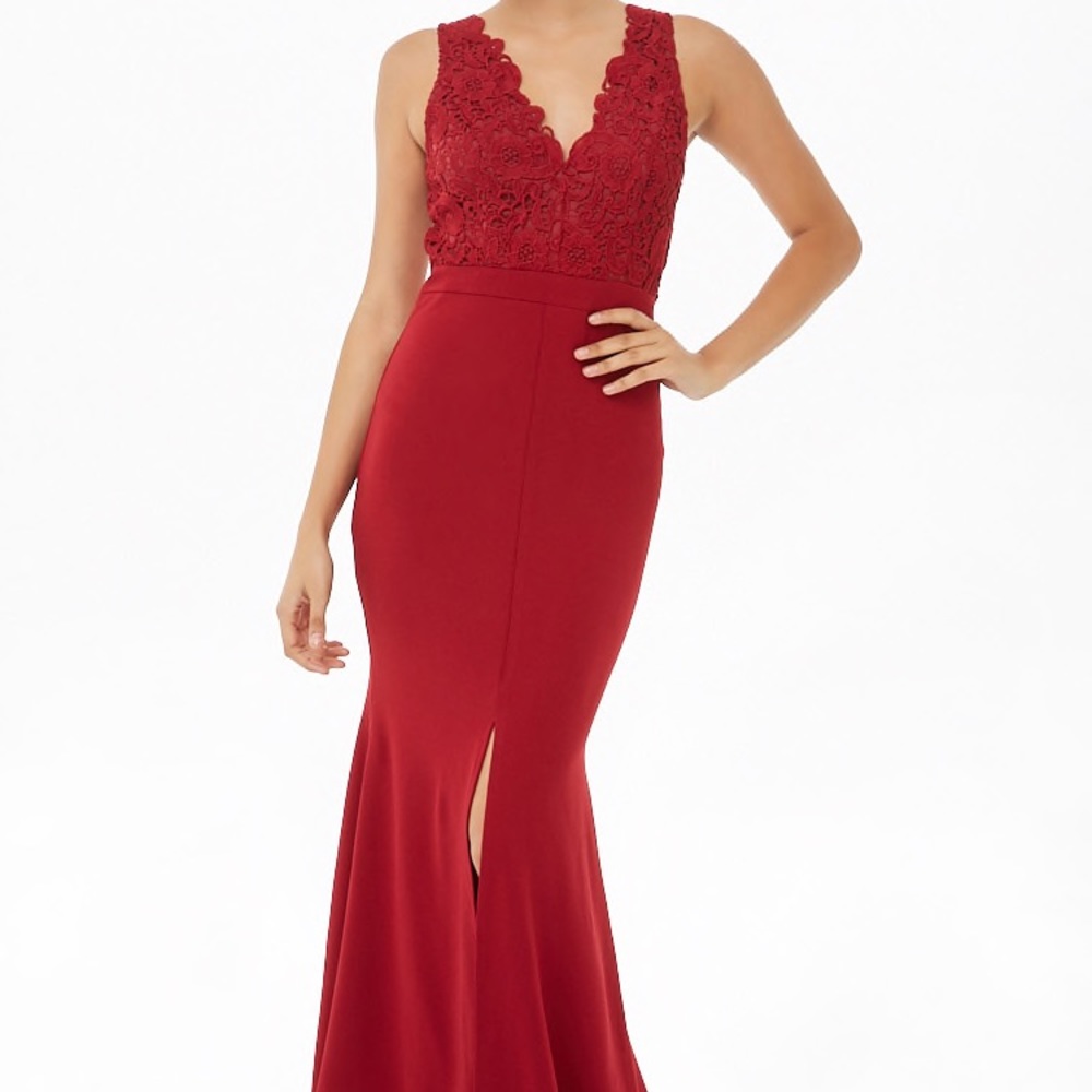 Red Lace Gown